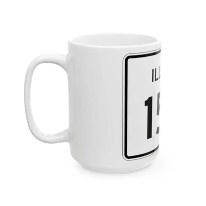 Illinois 152 (Illinois) (Road Sign) White Coffee Mug - Go Mug Yourself