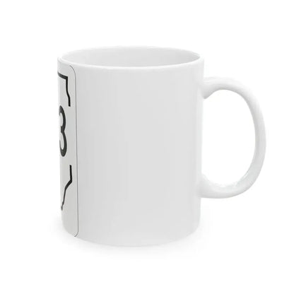 Illinois 153 1950 (Illinois) (Road Sign) White Coffee Mug - Go Mug Yourself