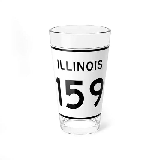 Illinois 159 (Illinois) (Road Sign) Pint Glass 16oz 16oz - Go Mug Yourself