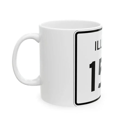 Illinois 159 (Illinois) (Road Sign) White Coffee Mug - Go Mug Yourself