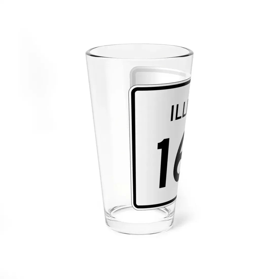 Illinois 160 (Illinois) (Road Sign) Pint Glss 16oz - Go Mug Yourself