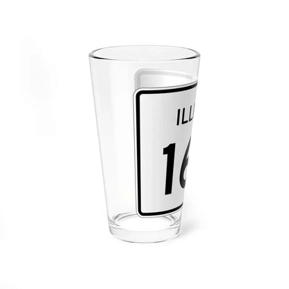 Illinois 160 (Illinois) (Road Sign) Pint Glss 16oz - Go Mug Yourself