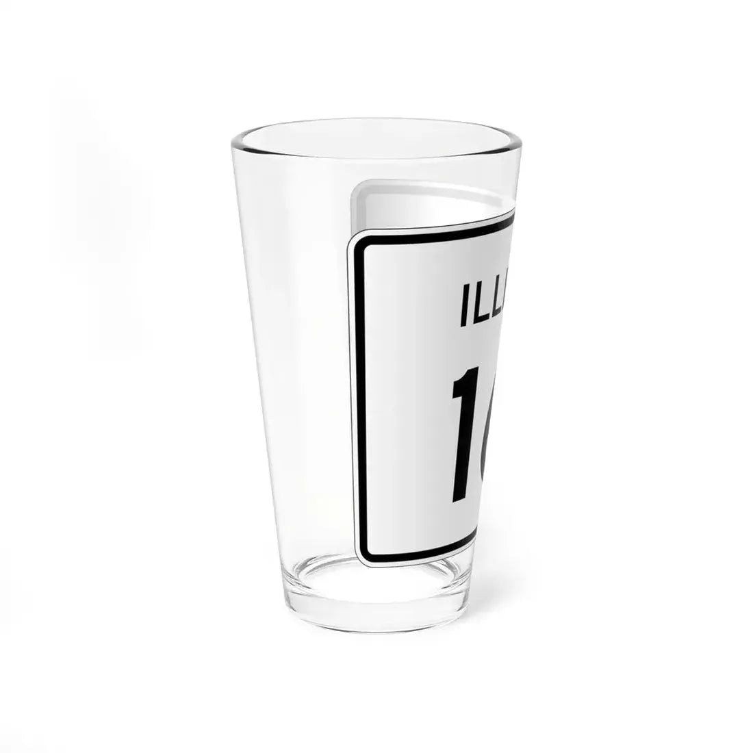 Illinois 161 (Illinois) (Road Sign) Pint Glss 16oz - Go Mug Yourself