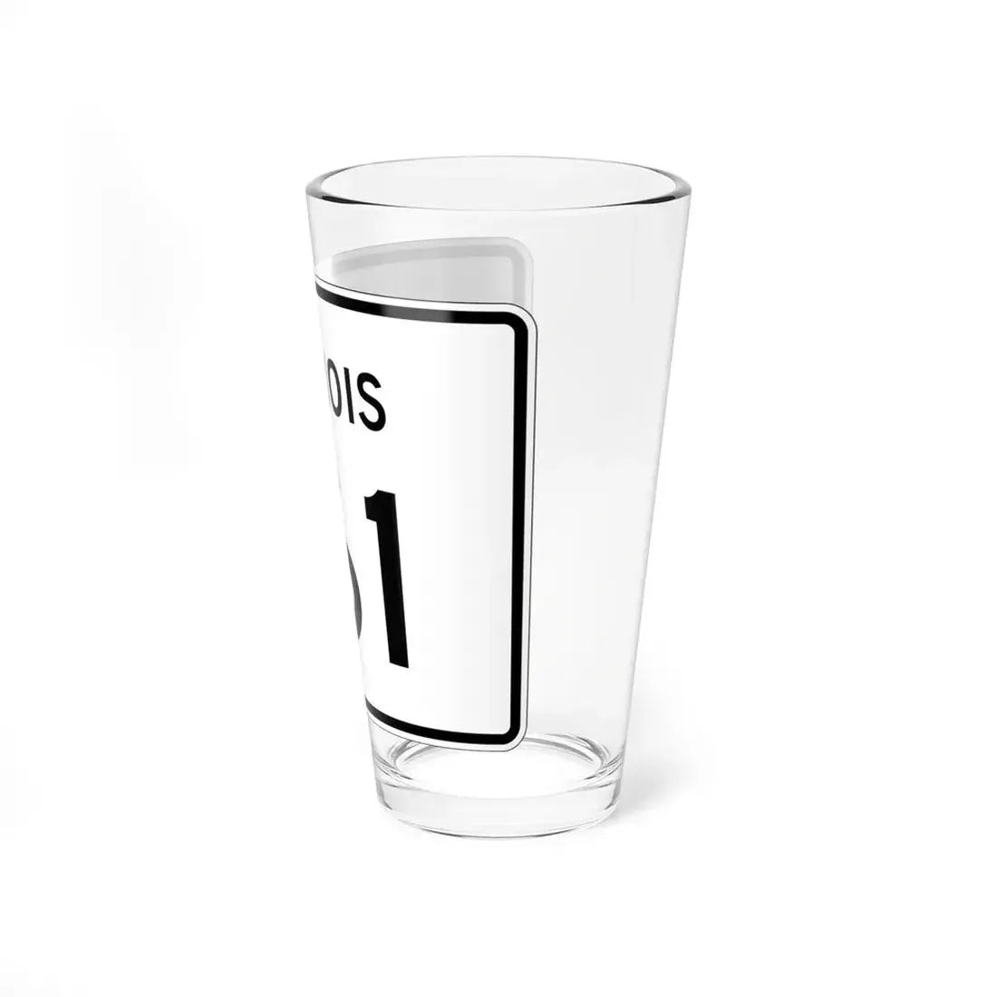 Illinois 161 (Illinois) (Road Sign) Pint Glss 16oz - Go Mug Yourself