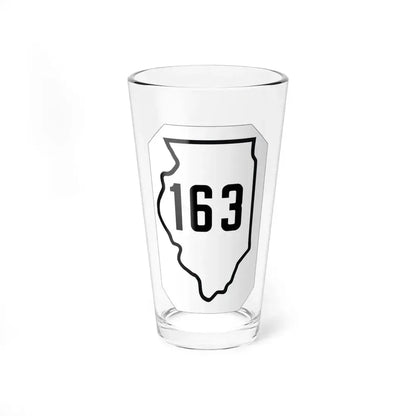 Illinois 163 1926 (Illinois) (Road Sign) Pint Glass 16oz 16oz - Go Mug Yourself