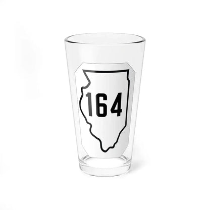Illinois 164 1926 (Illinois) (Road Sign) Pint Glass 16oz 16oz - Go Mug Yourself