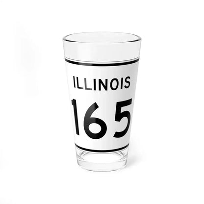 Illinois 165 (Illinois) (Road Sign) Pint Glass 16oz 16oz - Go Mug Yourself
