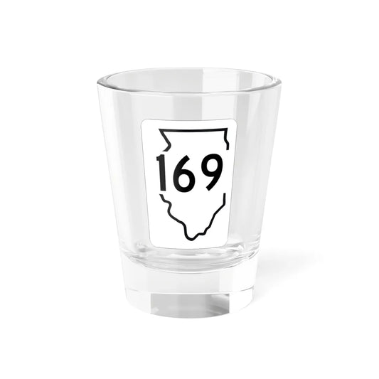Illinois 169 1950 (Illinois) (Road Sign) Shot Glass 1.5oz 1.5oz - Go Mug Yourself