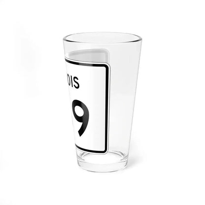 Illinois 169 (Illinois) (Road Sign) Pint Glass 16oz - Go Mug Yourself