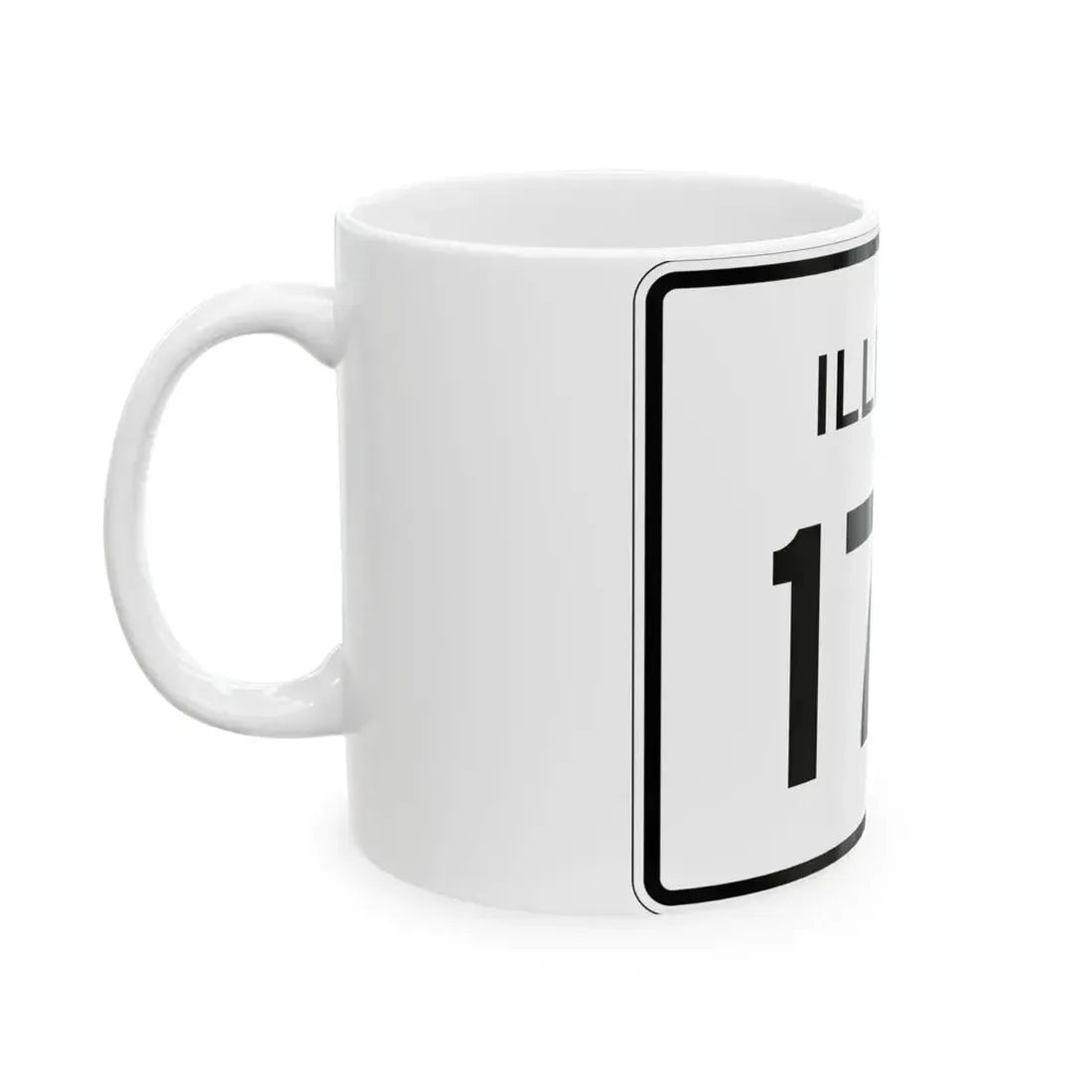 Illinois 170 (Illinois) (Road Sign) White Coffee Mug - Go Mug Yourself
