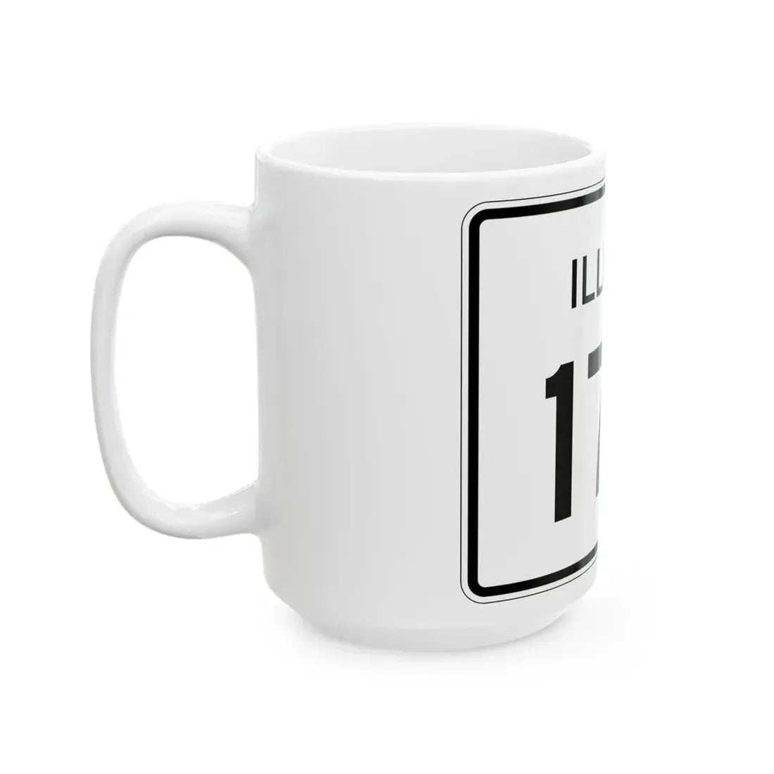 Illinois 170 (Illinois) (Road Sign) White Coffee Mug - Go Mug Yourself