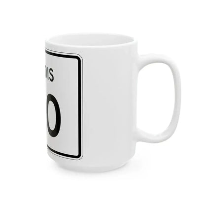 Illinois 170 (Illinois) (Road Sign) White Coffee Mug - Go Mug Yourself