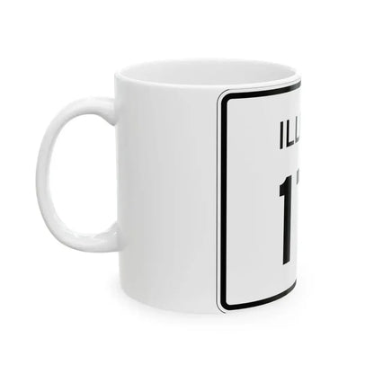 Illinois 171 (Illinois) (Road Sign) White Coffee Mug - Go Mug Yourself