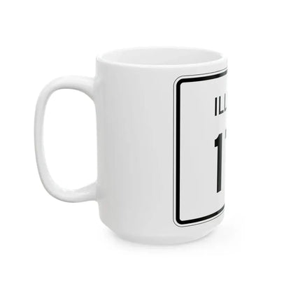 Illinois 171 (Illinois) (Road Sign) White Coffee Mug - Go Mug Yourself