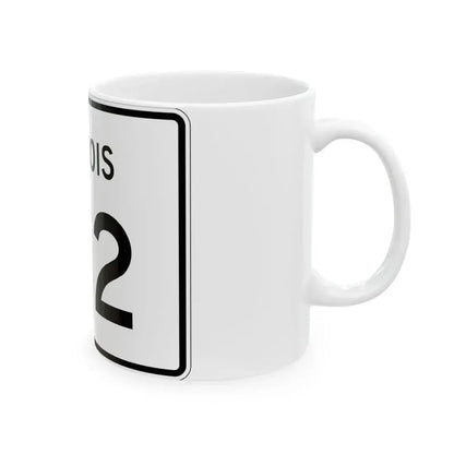 Illinois 172 (Illinois) (Road Sign) White Coffee Mug - Go Mug Yourself