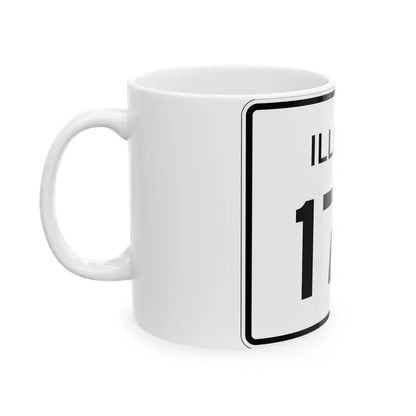 Illinois 174 (Illinois) (Road Sign) White Coffee Mug - Go Mug Yourself