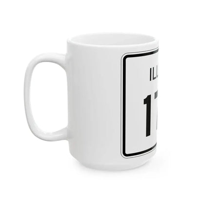 Illinois 174 (Illinois) (Road Sign) White Coffee Mug - Go Mug Yourself