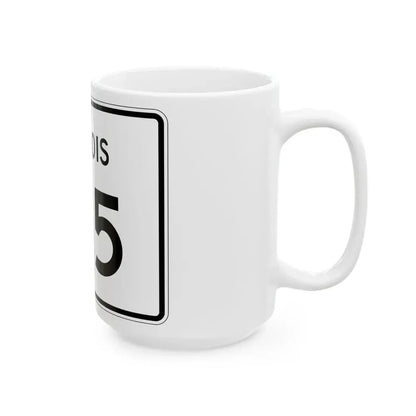 Illinois 175 (Illinois) (Road Sign) White Coffee Mug - Go Mug Yourself