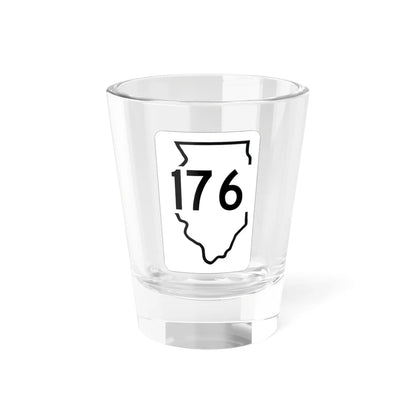 Illinois 176 1950 (Illinois) (Road Sign) Shot Glass 1.5oz 1.5oz - Go Mug Yourself