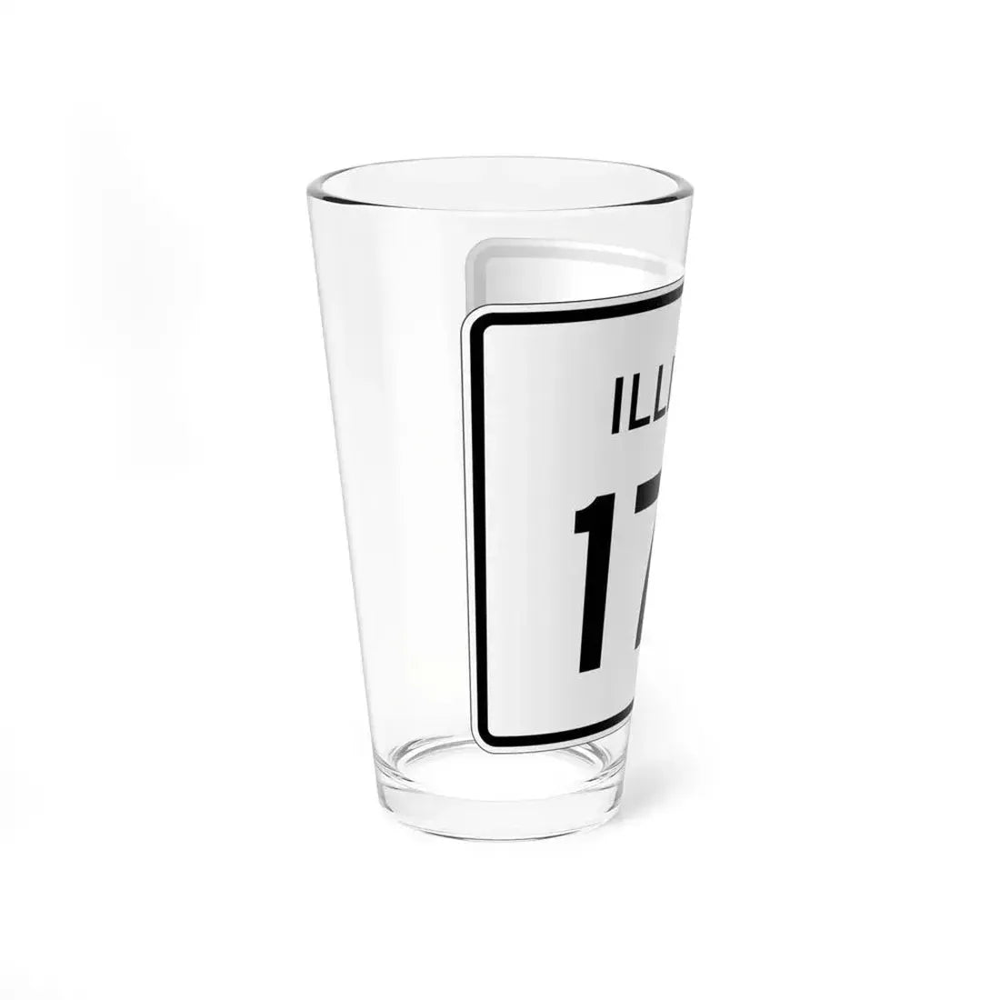Illinois 177 (Illinois) (Road Sign) Pint Glass 16oz - Go Mug Yourself