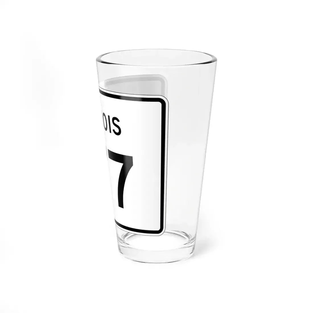 Illinois 177 (Illinois) (Road Sign) Pint Glass 16oz - Go Mug Yourself