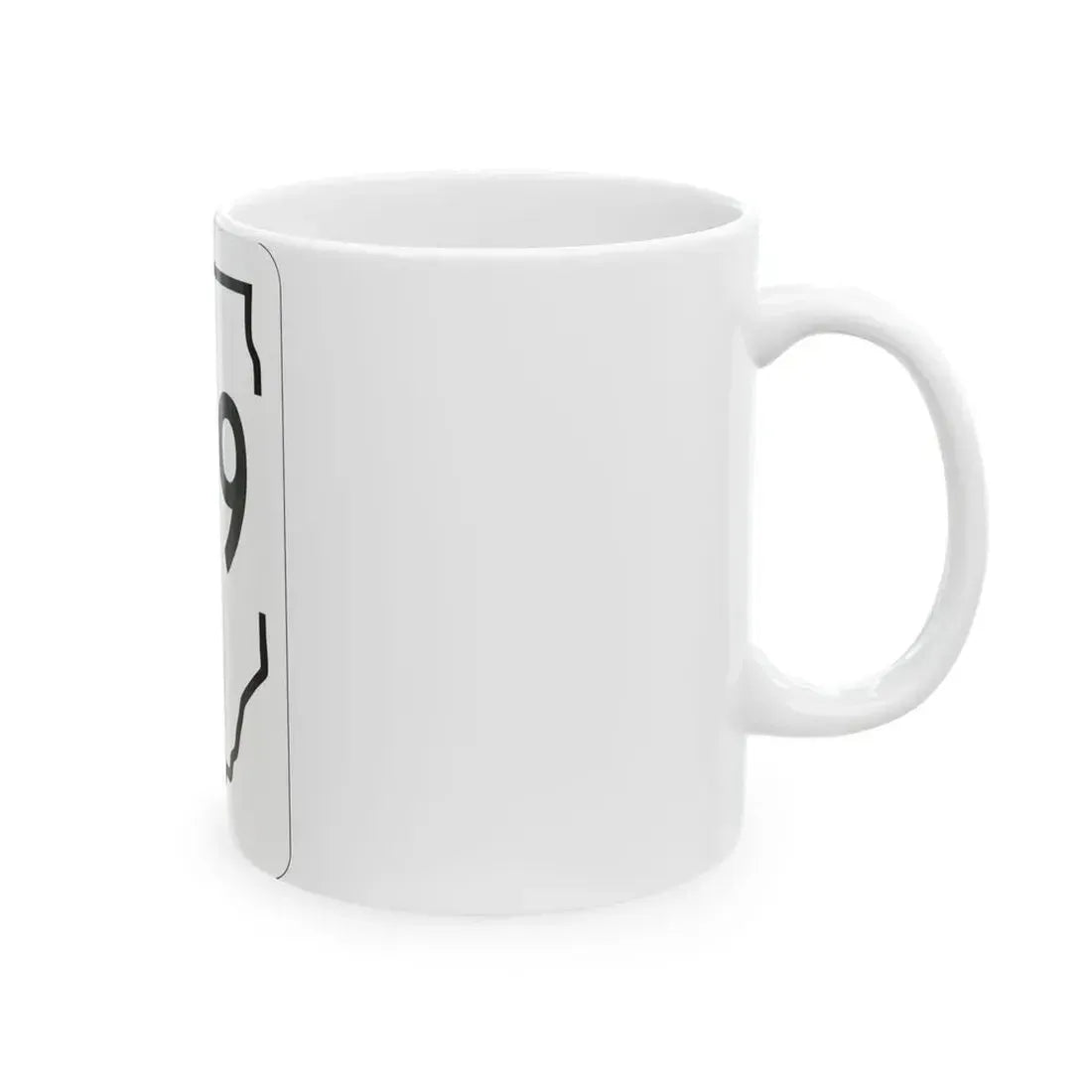 Illinois 179 1950 (Illinois) (Road Sign) White Coffee Mug - Go Mug Yourself