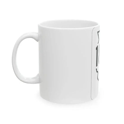 Illinois 180 1950 (Illinois) (Road Sign) White Coffee Mug - Go Mug Yourself