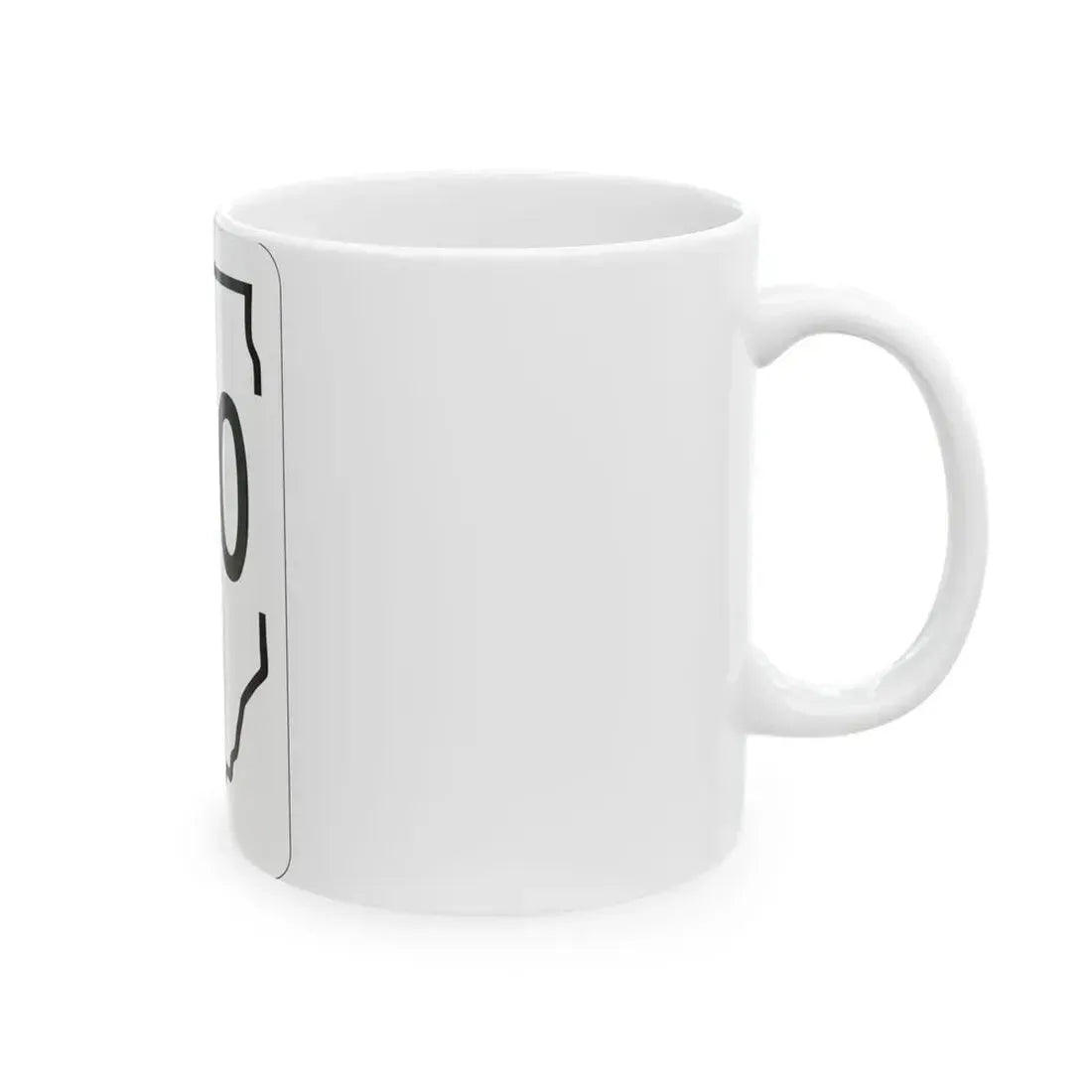 Illinois 180 1950 (Illinois) (Road Sign) White Coffee Mug - Go Mug Yourself
