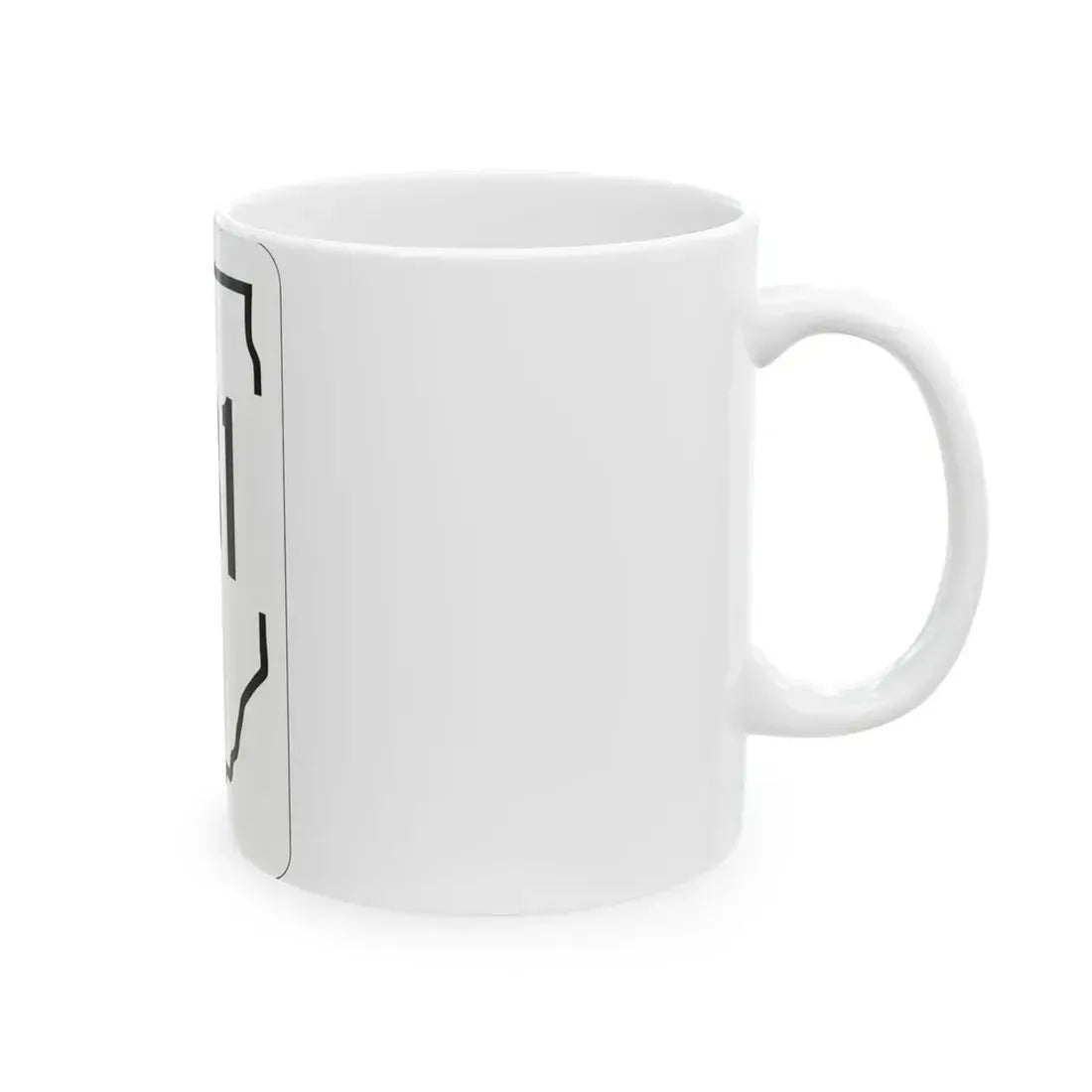 Illinois 181 1950 (Illinois) (Road Sign) White Coffee Mug - Go Mug Yourself