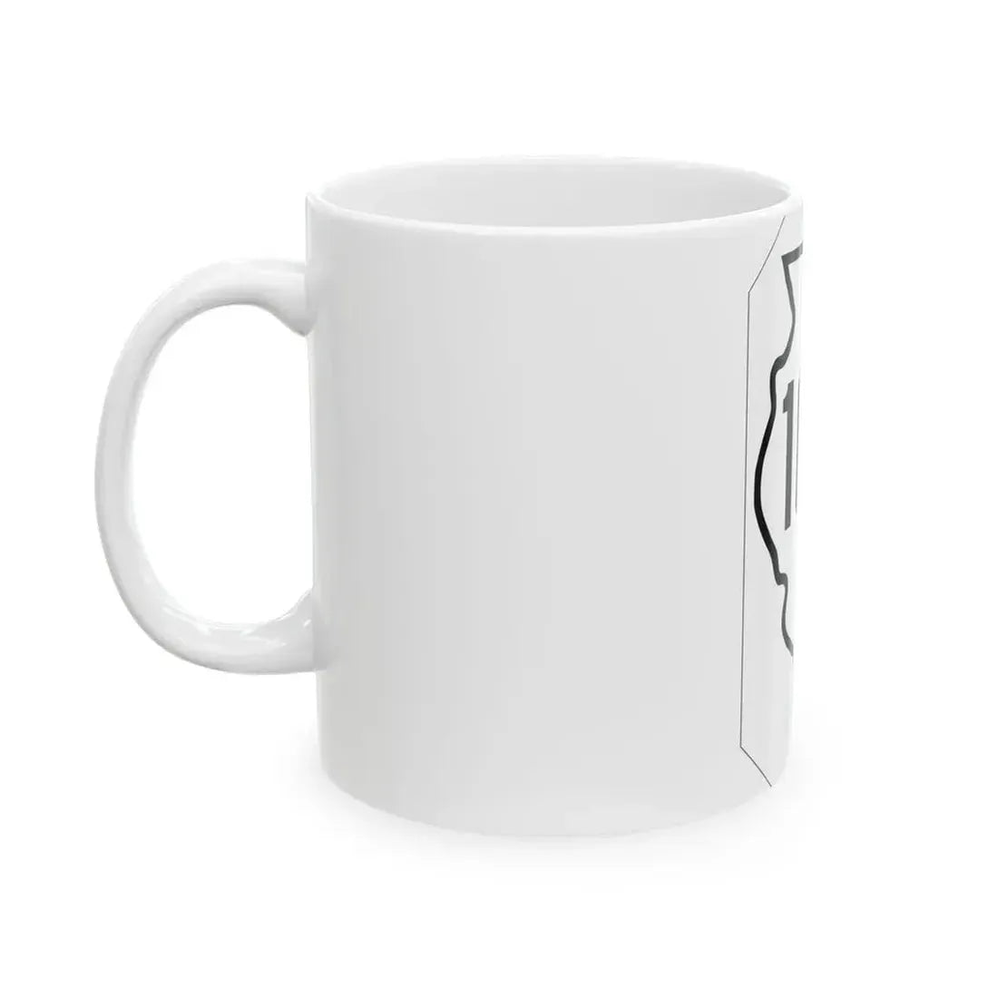 Illinois 182 1926 (Illinois) (Road Sign) White Coffee Mug - Go Mug Yourself