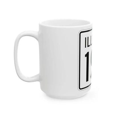 Illinois 190 1960 (Illinois) (Road Sign) White Coffee Mug - Go Mug Yourself