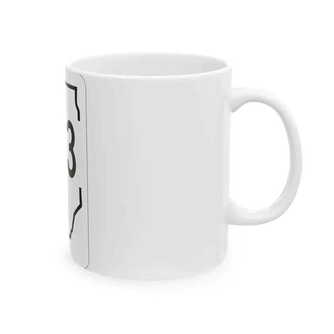 Illinois 213 1950 (Illinois) (Road Sign) White Coffee Mug - Go Mug Yourself