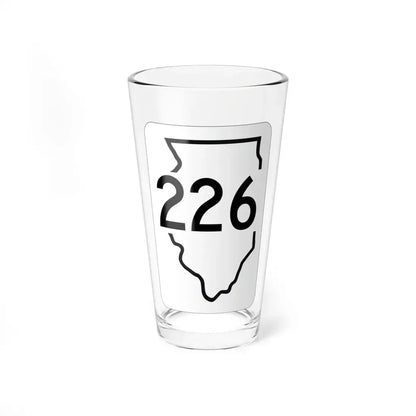 Illinois 226 1950 (Illinois) (Road Sign) Pint Glss 16oz 16oz - Go Mug Yourself