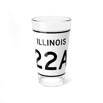 Illinois 22A (Illinois) (Road Sign) Pint Glass 16oz 16oz - Go Mug Yourself