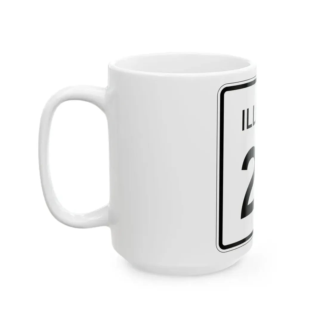 Illinois 29 (Illinois) (Road Sign) White Coffee Mug - Go Mug Yourself