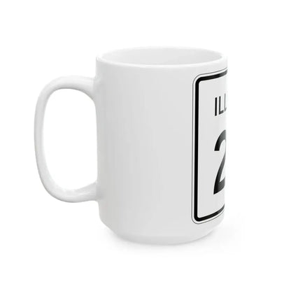Illinois 29 (Illinois) (Road Sign) White Coffee Mug - Go Mug Yourself