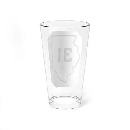 Illinois 31 1926 (Illinois) (Road Sign) Pint Glass 16oz - Go Mug Yourself