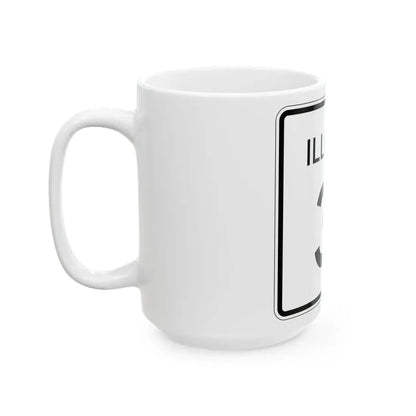 Illinois 31 (Illinois) (Road Sign) White Coffee Mug - Go Mug Yourself