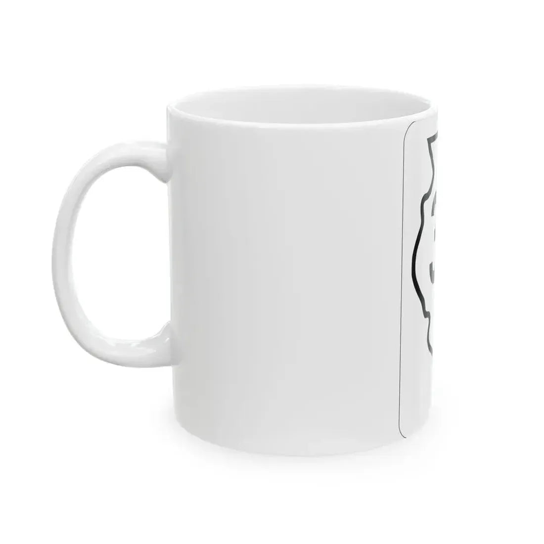 Illinois 34 1950 (Illinois) (Road Sign) White Coffee Mug - Go Mug Yourself