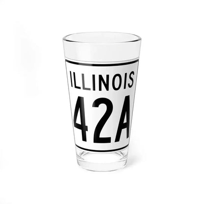 Illinois 42A 1960 (Illinois) (Road Sign) Pint Glass 16oz 16oz - Go Mug Yourself