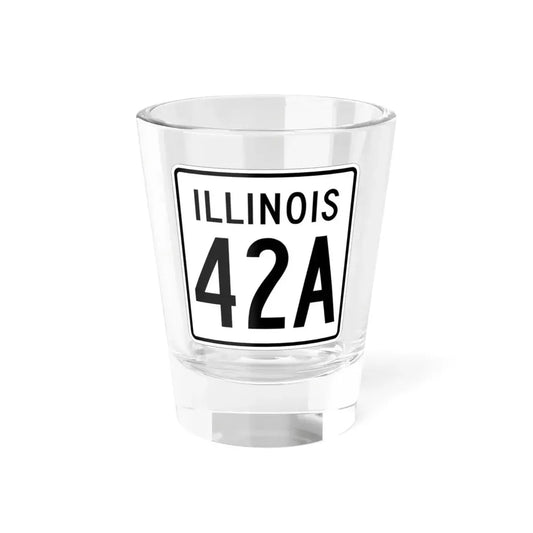 Illinois 42A 1960 (Illinois) (Road Sign) Shot Glass 1.5oz 1.5oz - Go Mug Yourself