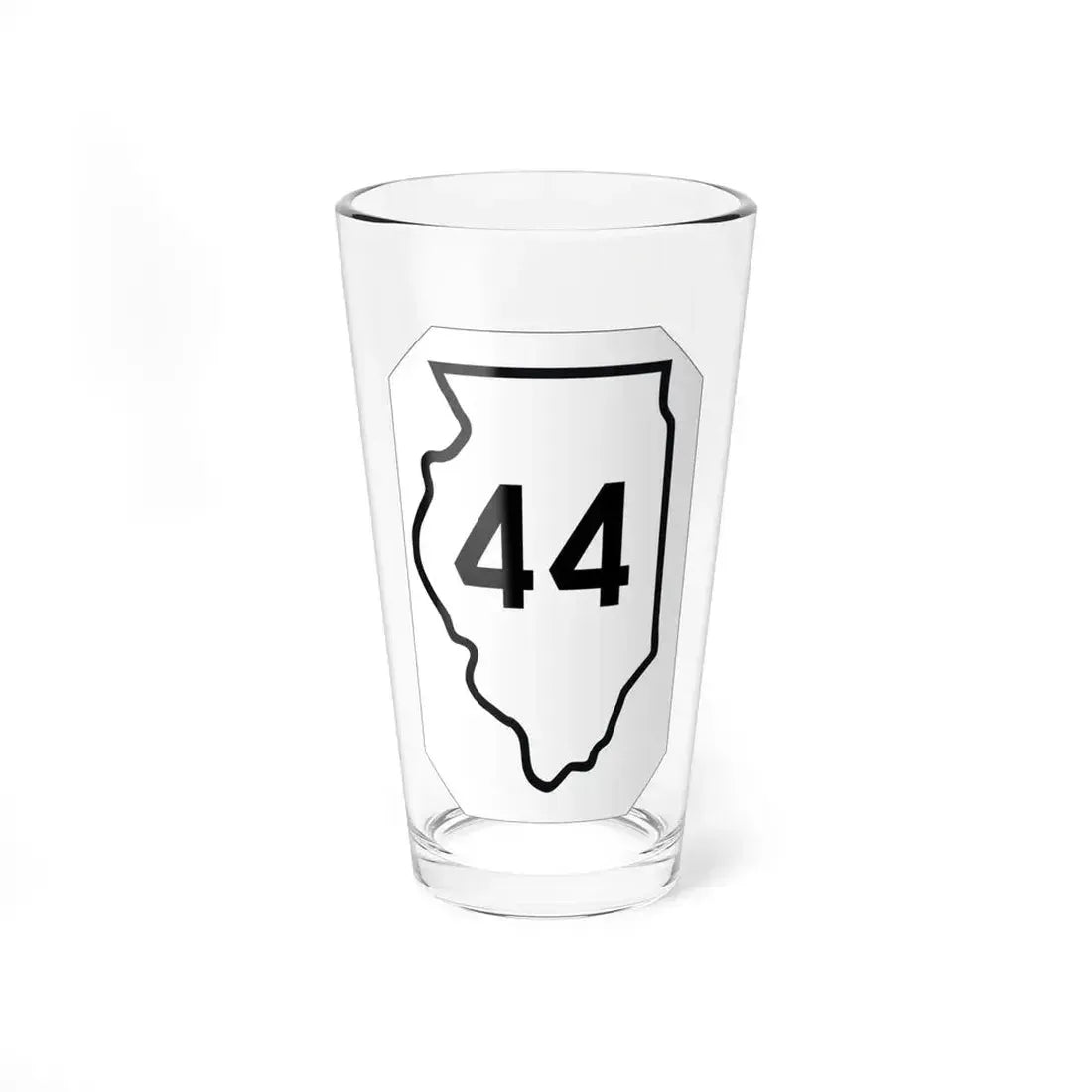 Illinois 44 1926 (Illinois) (Road Sign) Pint Glass 16oz 16oz - Go Mug Yourself
