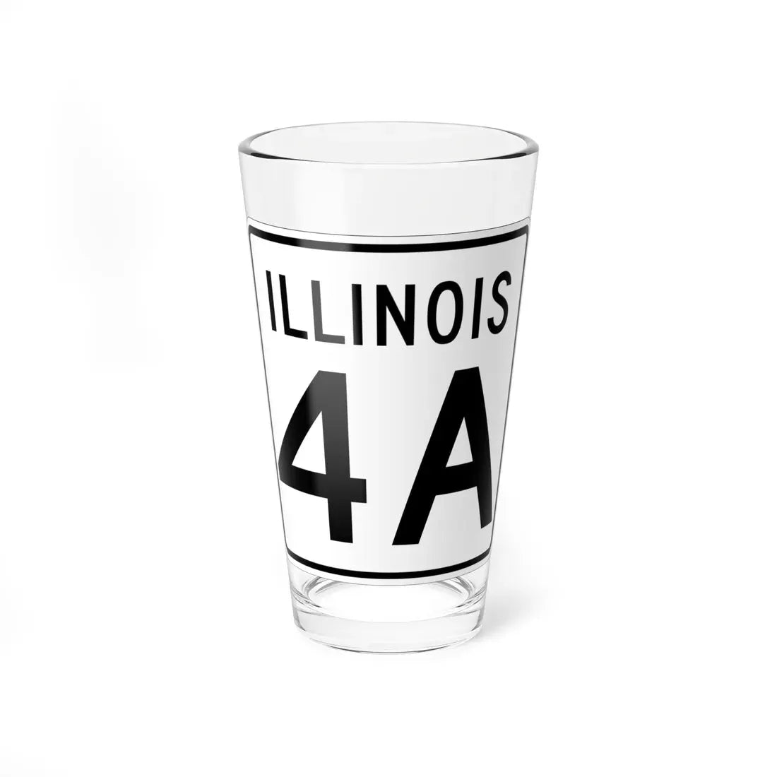 Illinois 4A 1960 (Illinois) (Road Sign) Pint Glass 16oz 16oz - Go Mug Yourself