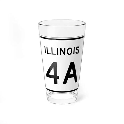 Illinois 4A (Illinois) (Road Sign) Pint Glass 16oz 16oz - Go Mug Yourself