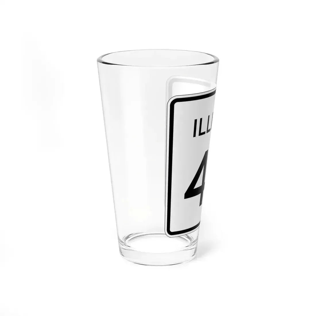 Illinois 4A (Illinois) (Road Sign) Pint Glass 16oz - Go Mug Yourself