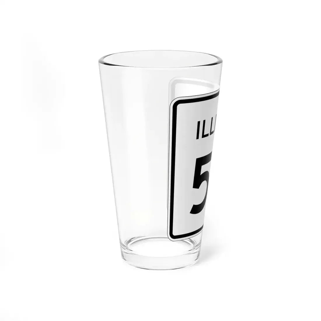 Illinois 50 (Illinois) (Road Sign) Pint Glss 16oz - Go Mug Yourself