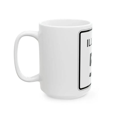 Illinois 51 (Illinois) (Road Sign) White Coffee Mug - Go Mug Yourself