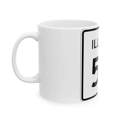 Illinois 53 (Illinois) (Road Sign) White Coffee Mug - Go Mug Yourself