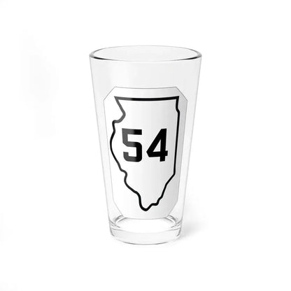 Illinois 54 1926 (Illinois) (Road Sign) Pint Glass 16oz 16oz - Go Mug Yourself