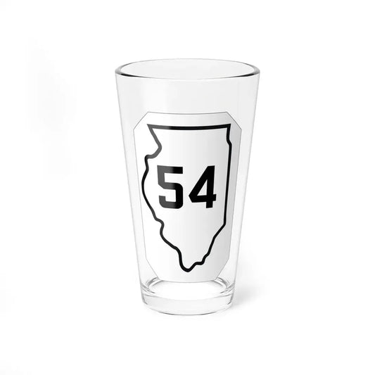 Illinois 54 1926 (Illinois) (Road Sign) Pint Glss 16oz 16oz - Go Mug Yourself